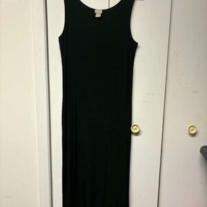 Black Chicos size 1 (8/10) side slit tank dress